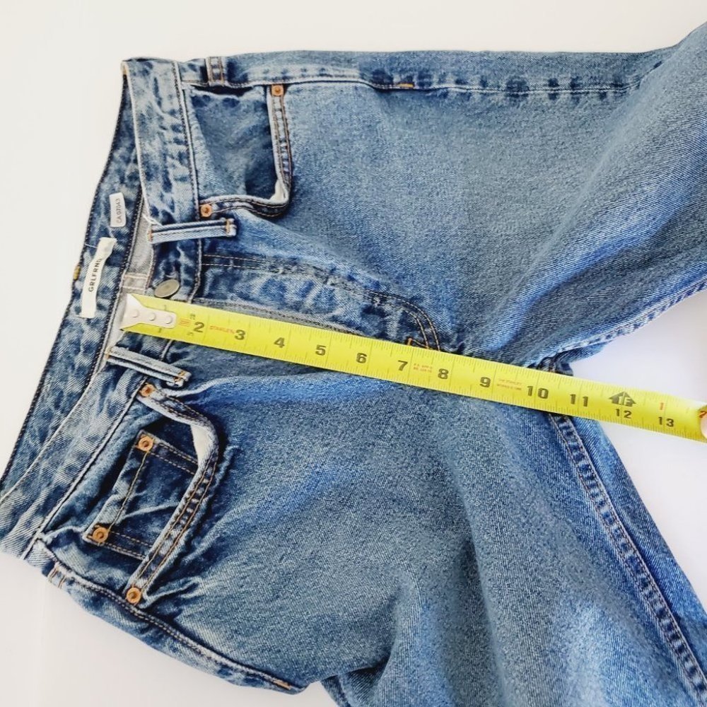 Grlfrnd Jeans Karolina Mom High Rise Distressed Rigid Denim Blue 26 - Picture 13 of 14